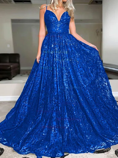 Blue Princess Sparkle Prom Dress Blue Princess Sparkle Prom Dress