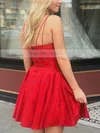 A-line V-neck Silk-like Satin Short/Mini Pockets Prom Dresses #Milly020106977
