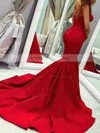 Trumpet/Mermaid Sweetheart Stretch Crepe Sweep Train Prom Dresses #Milly020107062