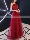 Ball Gown Strapless Organza Floor-length Appliques Lace Prom Dresses #Milly020107153