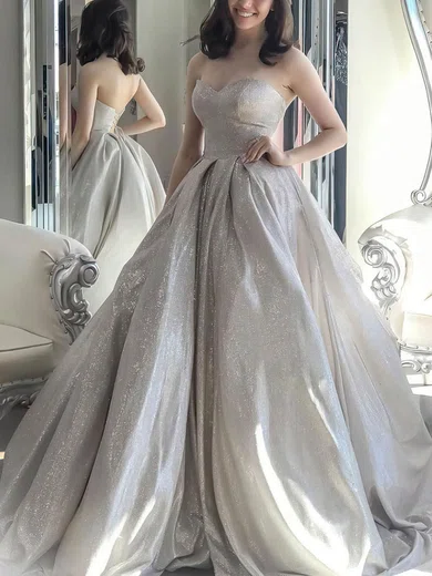 Ball Gown Sweetheart Glitter Prom Dresses #Milly020107165
