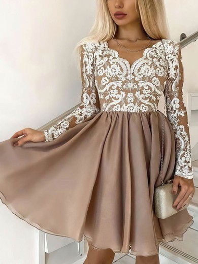 Long Sleeve Chiffon Mini Dress #Milly020107178