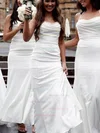 Sheath/Column Cowl Neck Silk-like Satin Floor-length Bridesmaid Dresses #Milly01013848