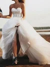 Ball Gown/Princess Sweetheart Tulle Court Train Wedding Dresses With Appliques Lace #Milly00023925