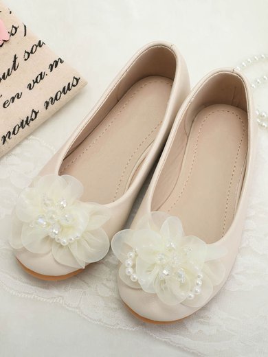 Kids' Pumps PVC Flower Flat Heel Girl Shoes #Milly03031484