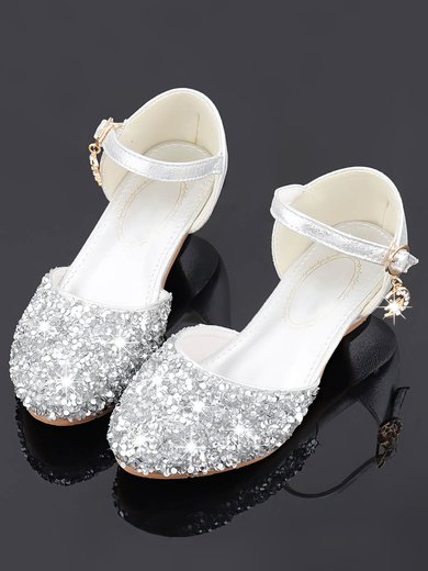 Kids' Closed Toe PVC Buckle Low Heel Girl Shoes #Milly03031503