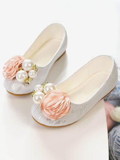 Kids' Pumps Cloth Flower Flat Heel Girl Shoes #Milly03031507