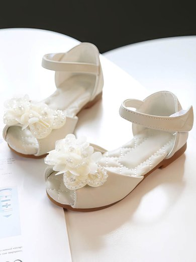 Kids' Sandals PVC Flower Flat Heel Girl Shoes #Milly03031508