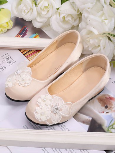Kids' Pumps Cloth Flower Chunky Heel Girl Shoes #Milly03031512