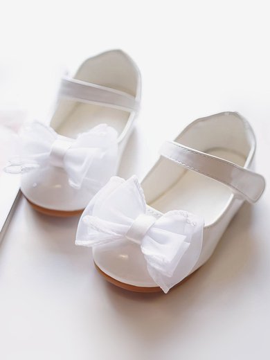Kids' Flats PVC Bowknot Flat Heel Girl Shoes #Milly03031525