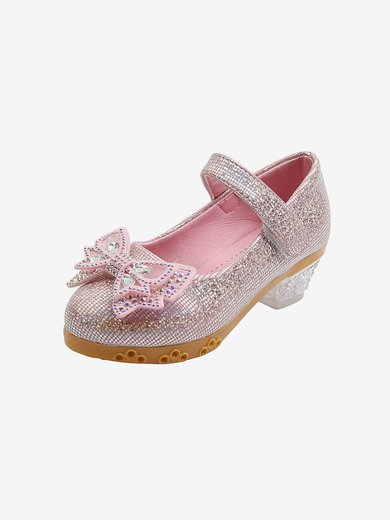 Kids' Flats Leatherette Rhinestone Flat Heel Girl Shoes #Milly03031528
