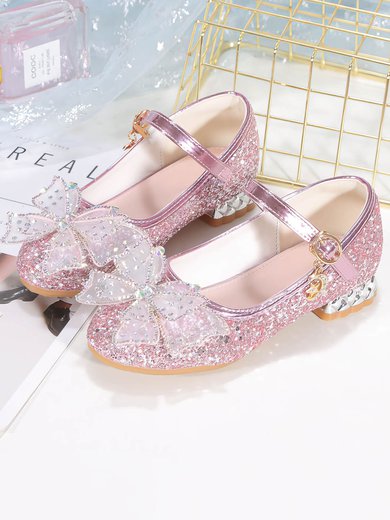 Kids' Flats Sparkling Glitter Buckle Flat Heel Girl Shoes #Milly03031531