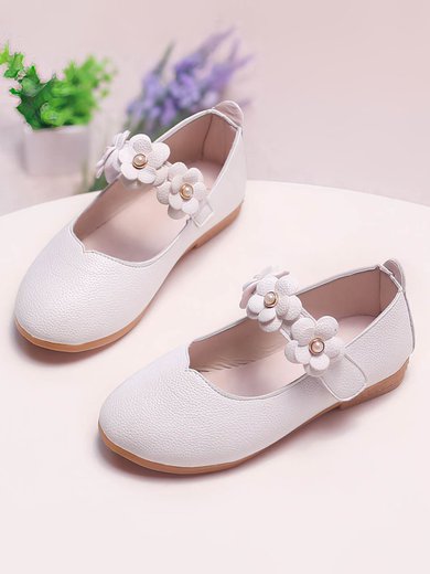 Kids' Flats PVC Flower Flat Heel Girl Shoes #Milly03031533