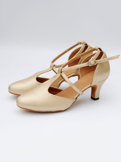 Women's Closed Toe PVC Kitten Heel Dance Shoes #Milly03031068