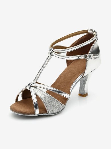Women's Sandals PVC Sparkling Glitter Stiletto Heel Dance Shoes #Milly03031121