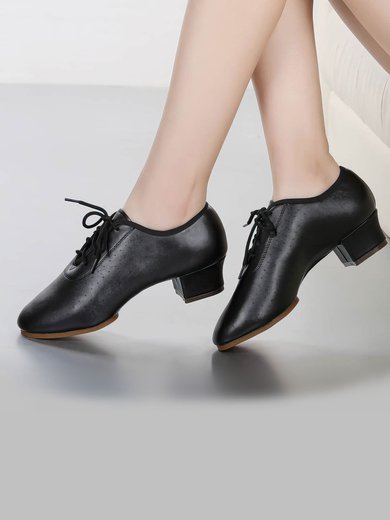 Women's Closed Toe PVC Flat Heel Dance Shoes #Milly03031228