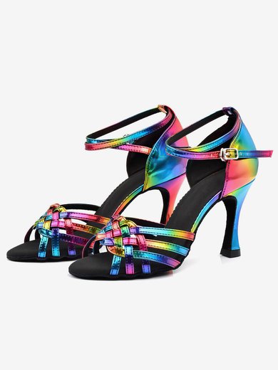Women's Sandals PVC Buckle Kitten Heel Dance Shoes #Milly03031270