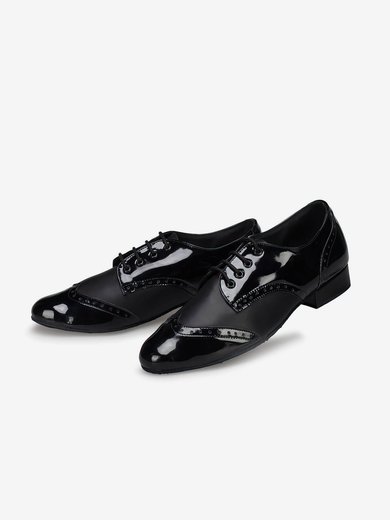 Men's Closed Toe PVC Flat Heel Dance Shoes #Milly03031275