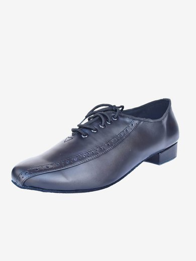 Men's Closed Toe Real Leather Flat Heel Dance Shoes #Milly03031276
