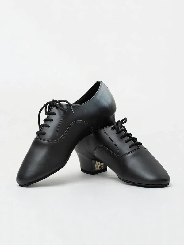 Men's Closed Toe Real Leather Flat Heel Dance Shoes #Milly03031293