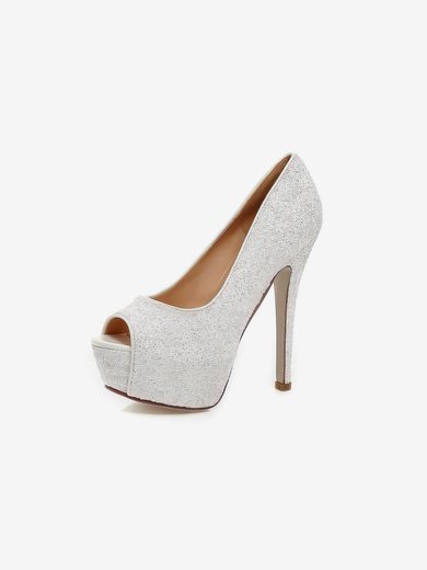 Women's Pumps Sparkling Glitter Stiletto Heel Wedding Shoes #Milly03031153