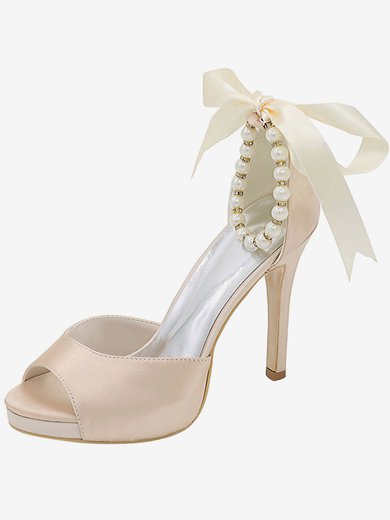 Women's Sandals Satin Bowknot Stiletto Heel Wedding Shoes #Milly03031167