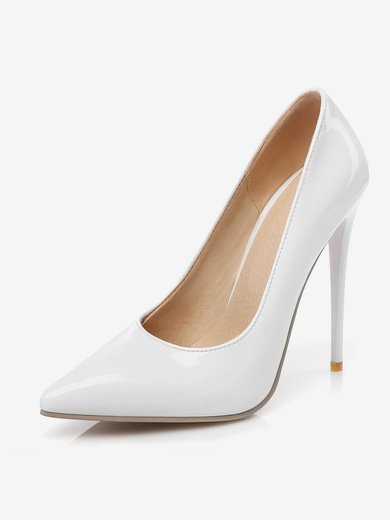 Women's Pumps Patent Leather Stiletto Heel Wedding Shoes #Milly03031370