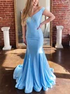 Trumpet/Mermaid Sweep Train Off-the-shoulder Jersey Elegant Prom Dresses #Milly020107306