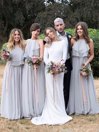 Light Gray Bridesmaid Dresses