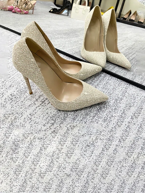 Women's Pumps Stiletto Heel PVC Sparkling Glitter Wedding Shoes #Milly03031042