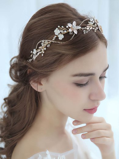 Headbands Crystal Gold Headpieces #Milly03020260