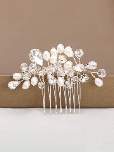 Combs & Barrettes Imitation Pearls As the Picture Headpieces #Milly03020268