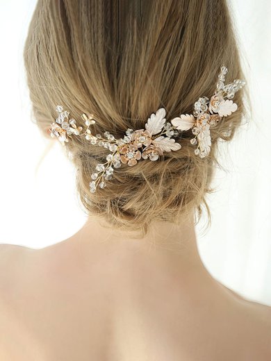 Combs & Barrettes Alloy Gold Headpieces #Milly03020292