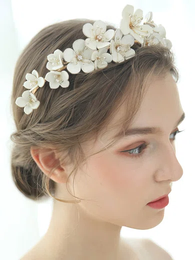 Tiaras Beads Silver Headpieces #Milly03020307