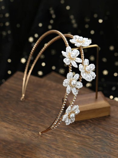 Tiaras Imitation Pearls As the Picture Headpieces #Milly03020315