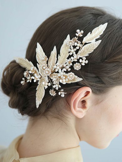 Hairpins Alloy Gold Headpieces #Milly03020319