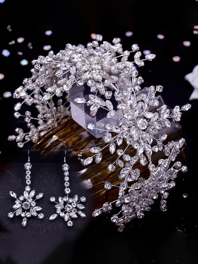 Stage Props Headpiece Rhinestone Silver Headpieces #Milly03020324