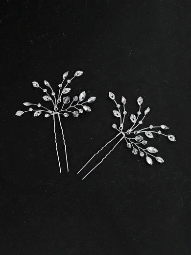 Hairpins Alloy Silver Headpieces #Milly03020358