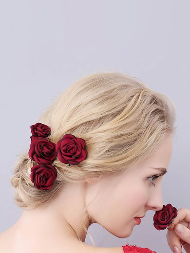 Combs & Barrettes Satin Red Headpieces #Milly03020368