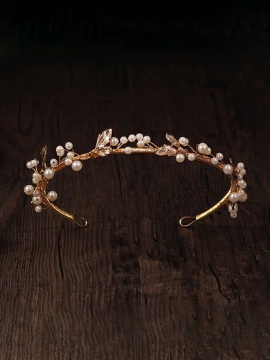 Headbands Alloy Gold Headpieces #Milly03020376