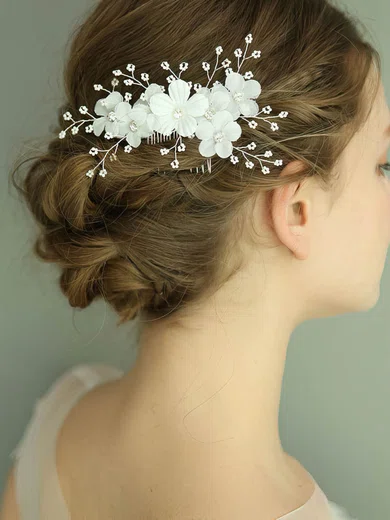 Combs & Barrettes Alloy Silver Headpieces #Milly03020381