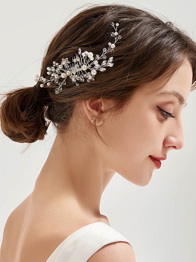 Combs & Barrettes Alloy Silver Headpieces #Milly03020382
