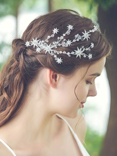 Hairpins Alloy Silver Headpieces #Milly03020385
