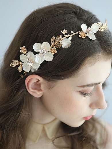 Headbands Alloy Gold Headpieces #Milly03020391
