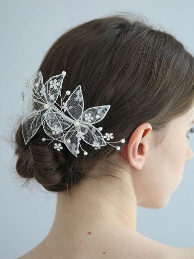 Combs & Barrettes Alloy Silver Headpieces #Milly03020409