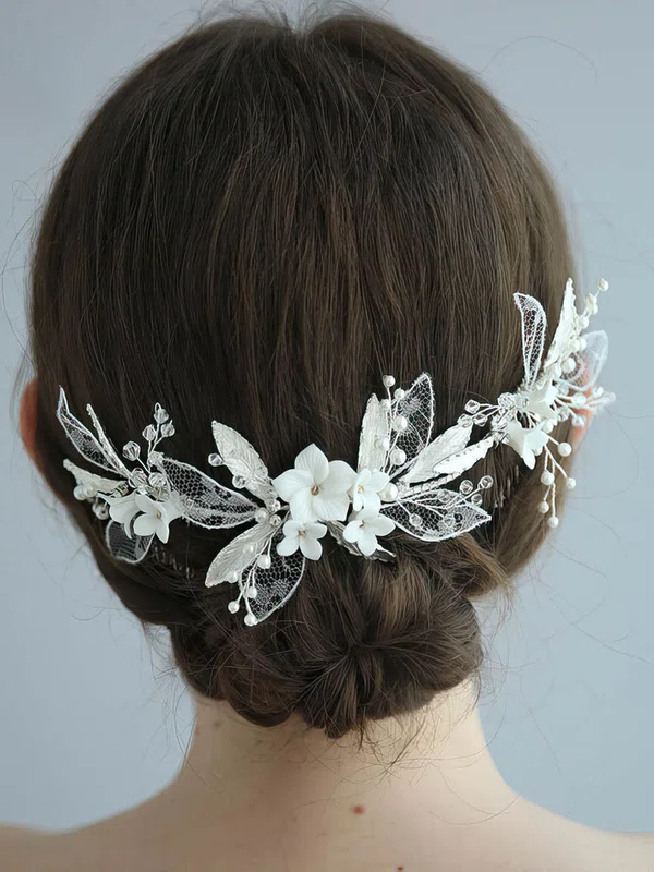 Combs & Barrettes Alloy Ivory Headpieces #Milly03020424