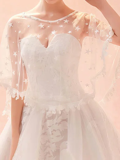 Shawl Chiffon Short Sleeve Beading #Milly03040116