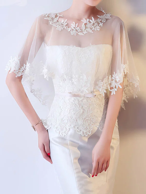 Shawl Tulle Sleeveless Lace #Milly03040125