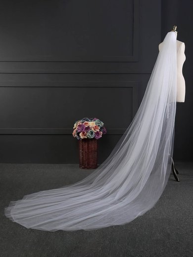 Chapel Bridal Veils Two-tier Cut Edge Oval #Milly03010198