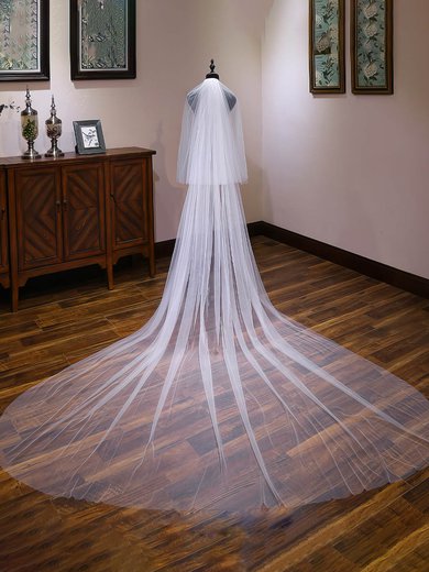 Cathedral Bridal Veils Two-tier Cut Edge Classic #Milly03010221